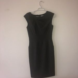 Grey/Brown Sheath Dress